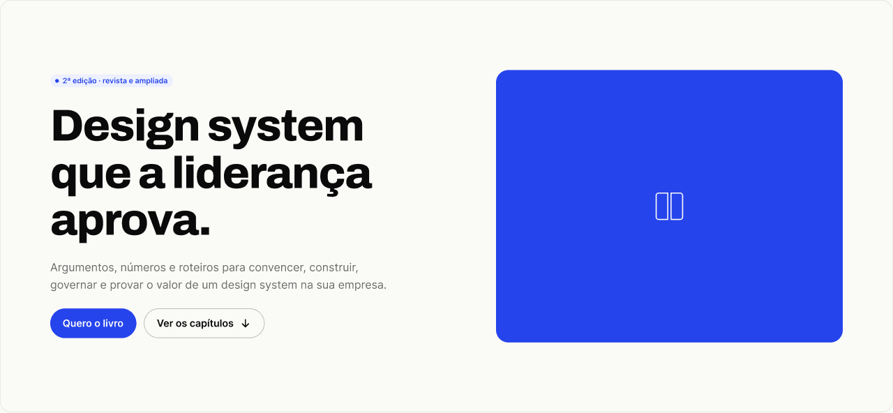 Seção de abertura de página