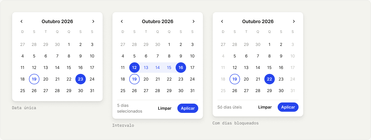 Calendários